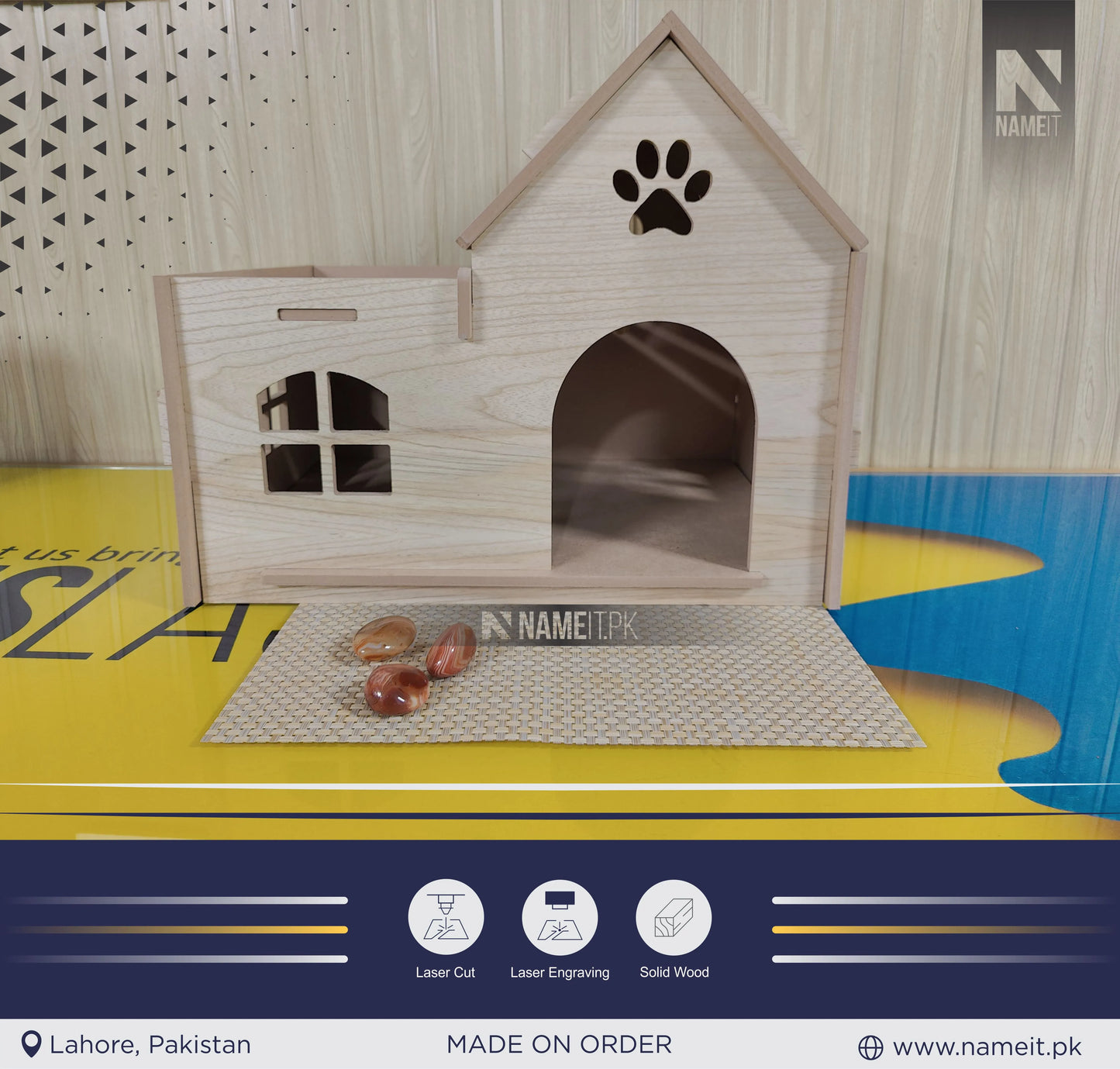 Cat Home, Custom Bungalow Cat House, Modern Cat House, Indoor cat Castle, Cat Furniture, Extra Large Cat House, Cat Bed,