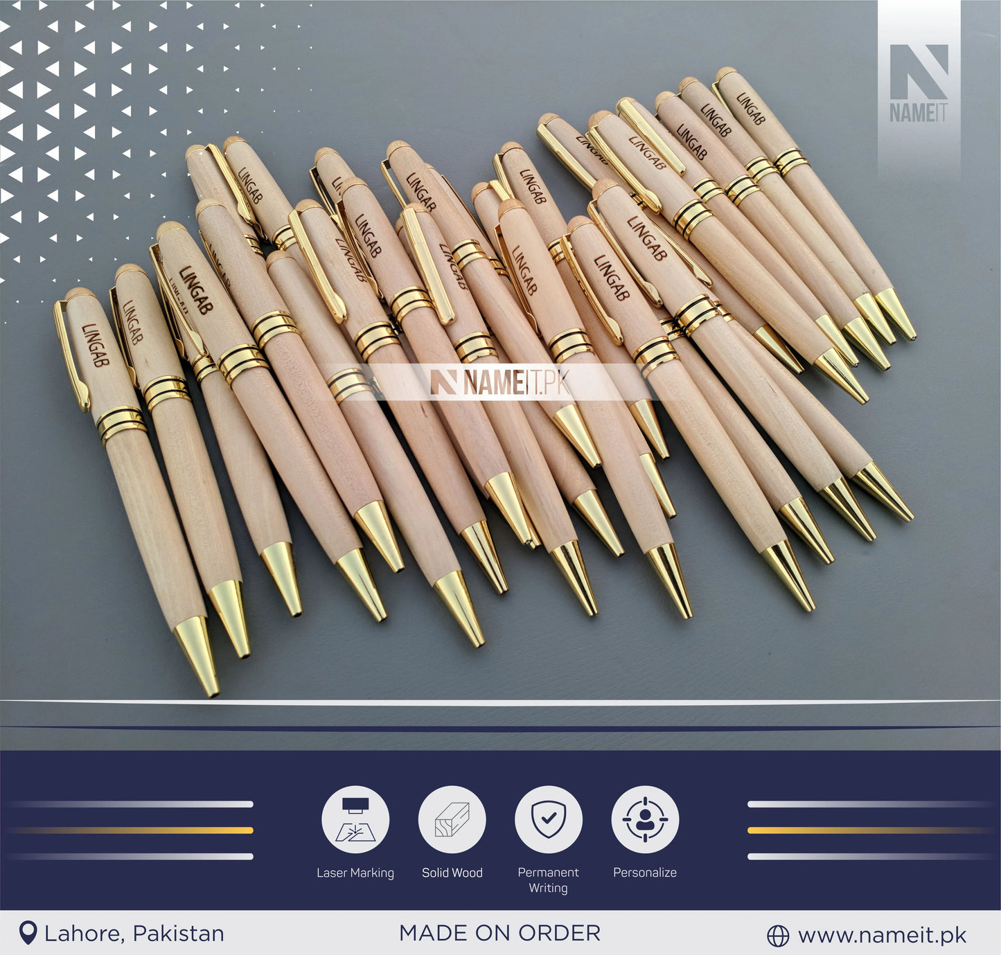 Personalized Wooden Pen, Ballpoint Pen, with your name,compnay logo