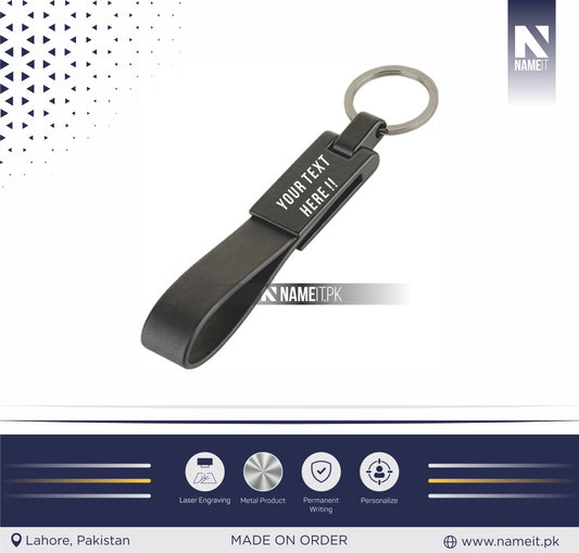 Personalized Premium Leather & Metal Keychain, Business Logo, Name, Custom Marketing Business Merchandise,