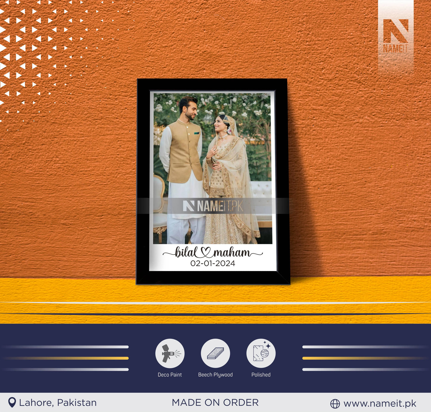 Personalized Premium Photo frame memorial gift,Couple Memorial Photo Frame, Anniversary Memorial Photo Frame, Wedding Memorial Gift