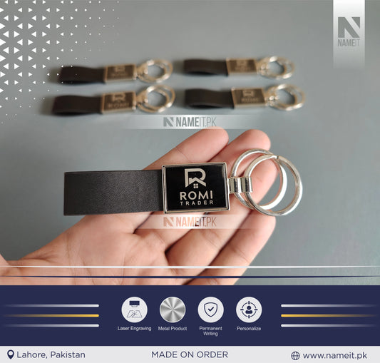 Custom Stylish Double Ring Keychain | Key Ring Hook | Key Chain For Home, Office, Car & Bike | Heavy Duty Keychain for Men and