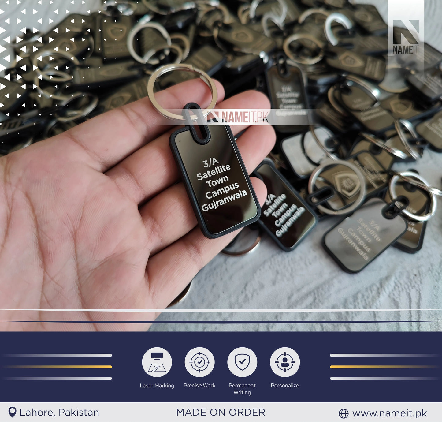 Personalized Premium Metal Keychain, Business Logo, Name, Custom Marketing Business Merchandise,