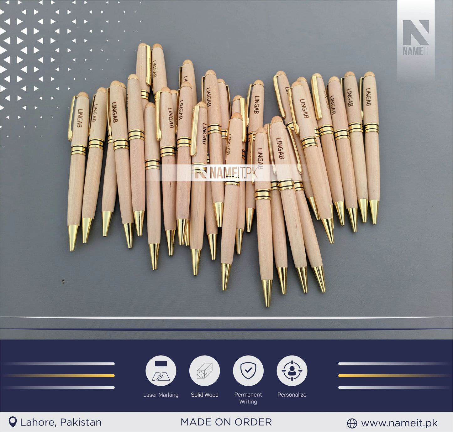 Personalized Wooden Pen, Ballpoint Pen, with your name,compnay logo