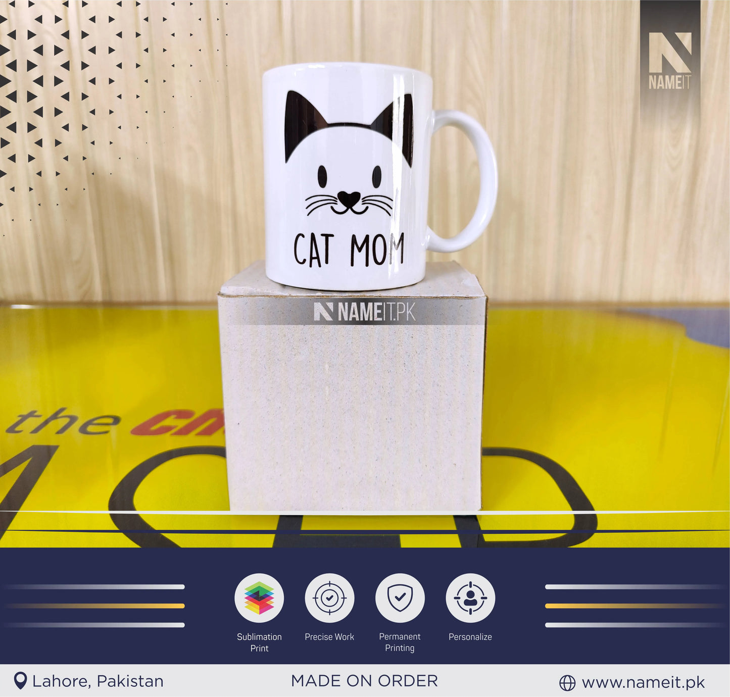 Custom Sublimation Mug,Cat Mom Mug Cat Mom Gift Cat Lover Cat Owner Cats Kitten Coffee Cup