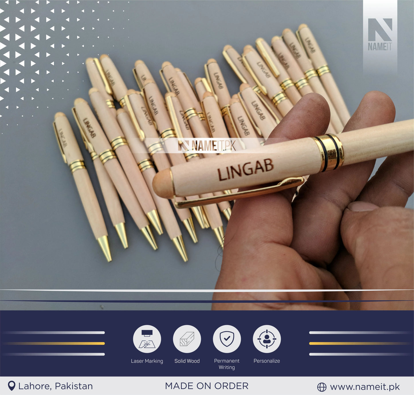 Personalized Wooden Pen, Ballpoint Pen, with your name,compnay logo