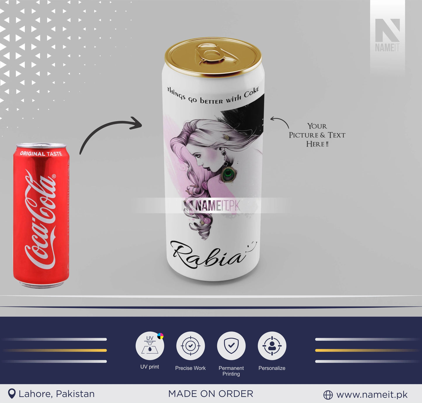 Custom Digital Printed Cold Drink Can Label, Unique Gift For Cold Drink Lover