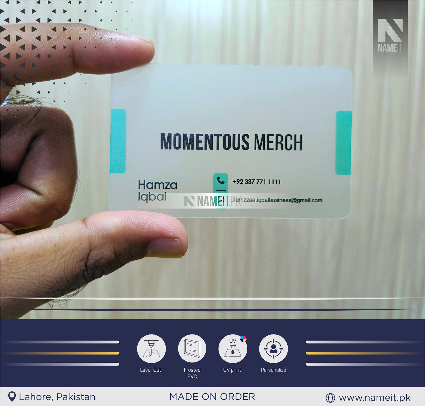 Transparent Business Card, Create an impeccable impression for your business, brand with charming Transparent Business Card