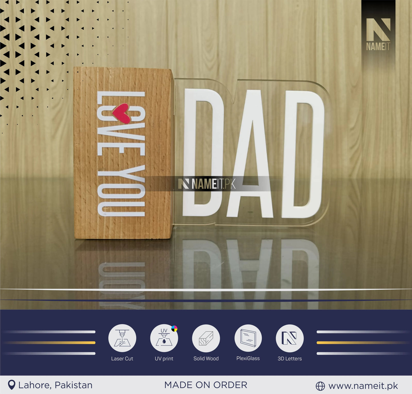 Gift For Father Day, Happy Father Day Celebration, Love You DAD, Customizable