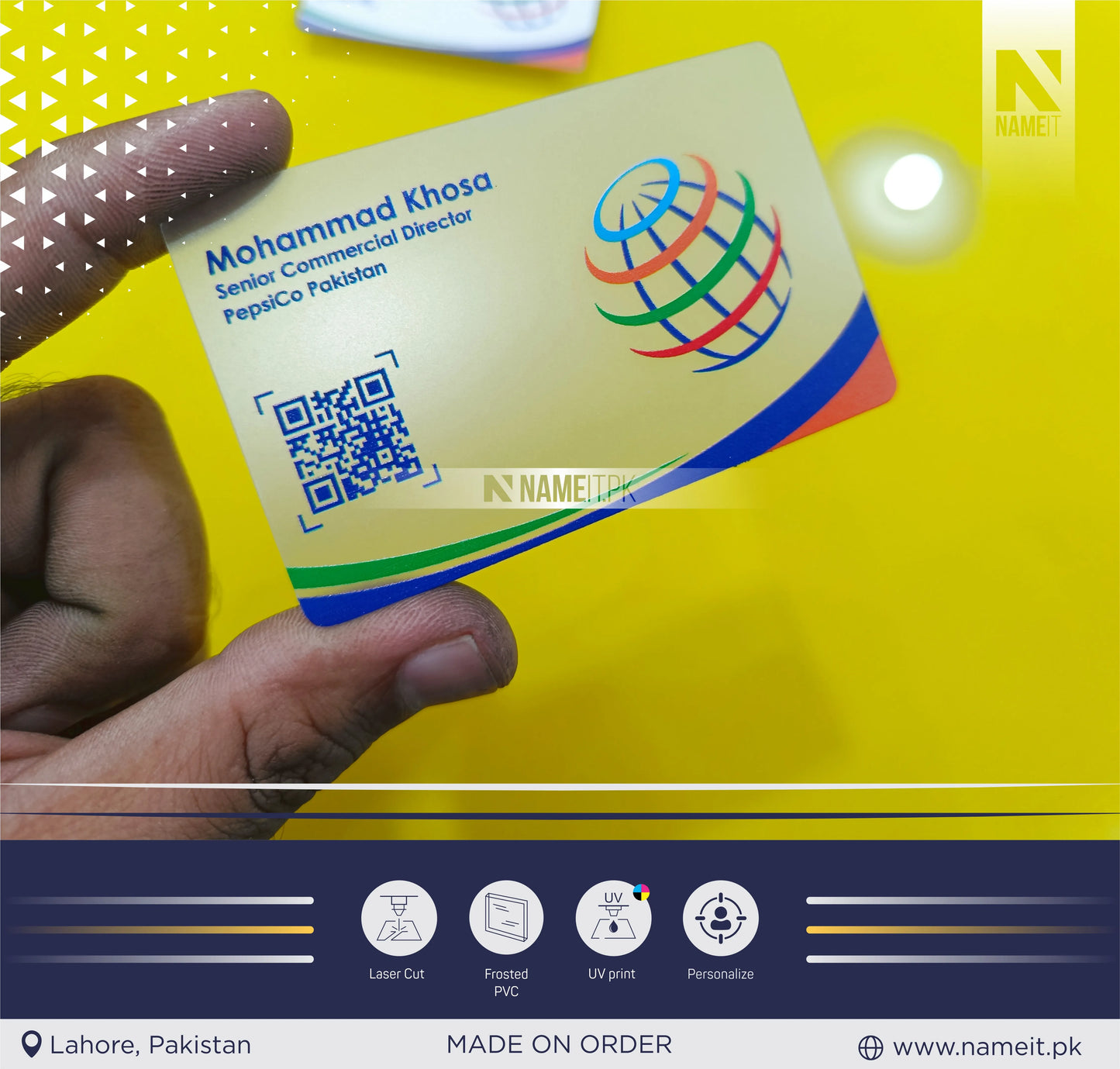 Transparent Business Card, Create an impeccable impression for your business, brand with charming Transparent Business Card