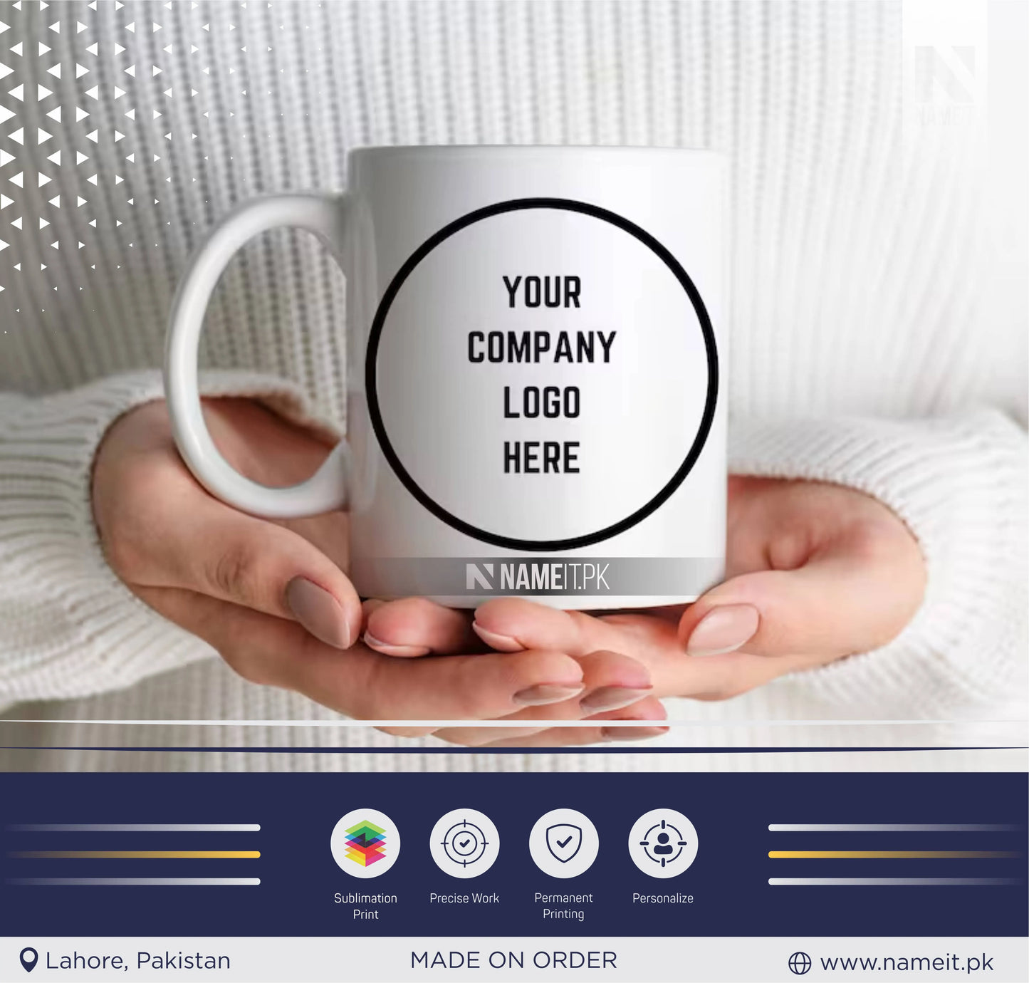 Custom Sublimation Company Coffee Mugs With Logo, Office Coffee Cups, Promotional Business Mugs, Custom Coffee Cups, Organization Merchandise Coffee Mugs