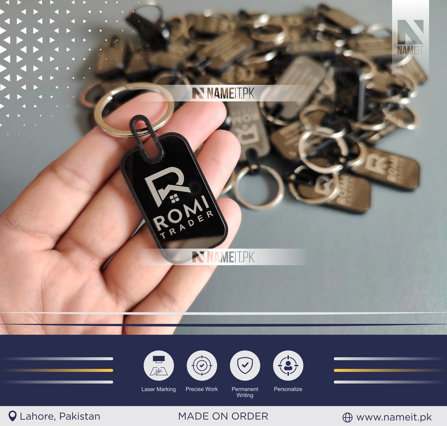 Personalized Premium Metal Keychain, Business Logo, Name, Custom Marketing Business Merchandise,